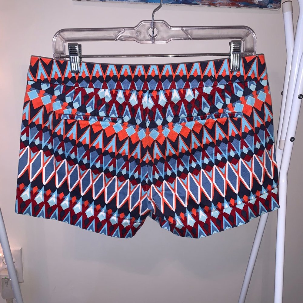 J Crew Stretch Geometric Pattern Shorts - image 4
